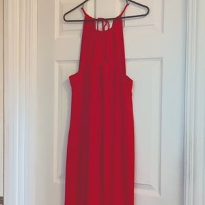 Red Chaus dress